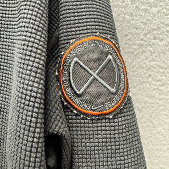 Nike Training Hoodie Mens Large Loose Fit Thermal Dri Fit Pullover Black - Picture 4 of 9